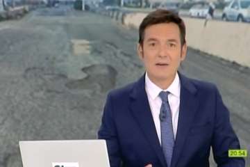 Informativo de Televisión Canaria sobre los baches de La Garita/TA.